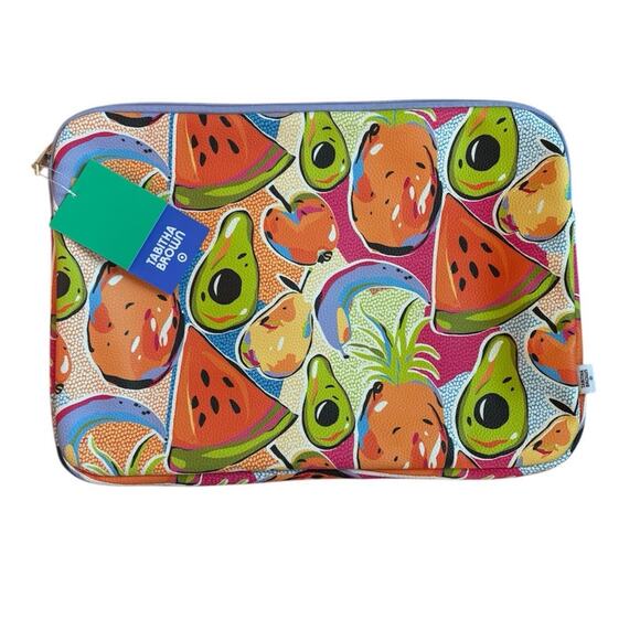 New Tabitha Brown Tropical Fruit Tech Case Pouch 10” x 14” - Picture 3 of 6
